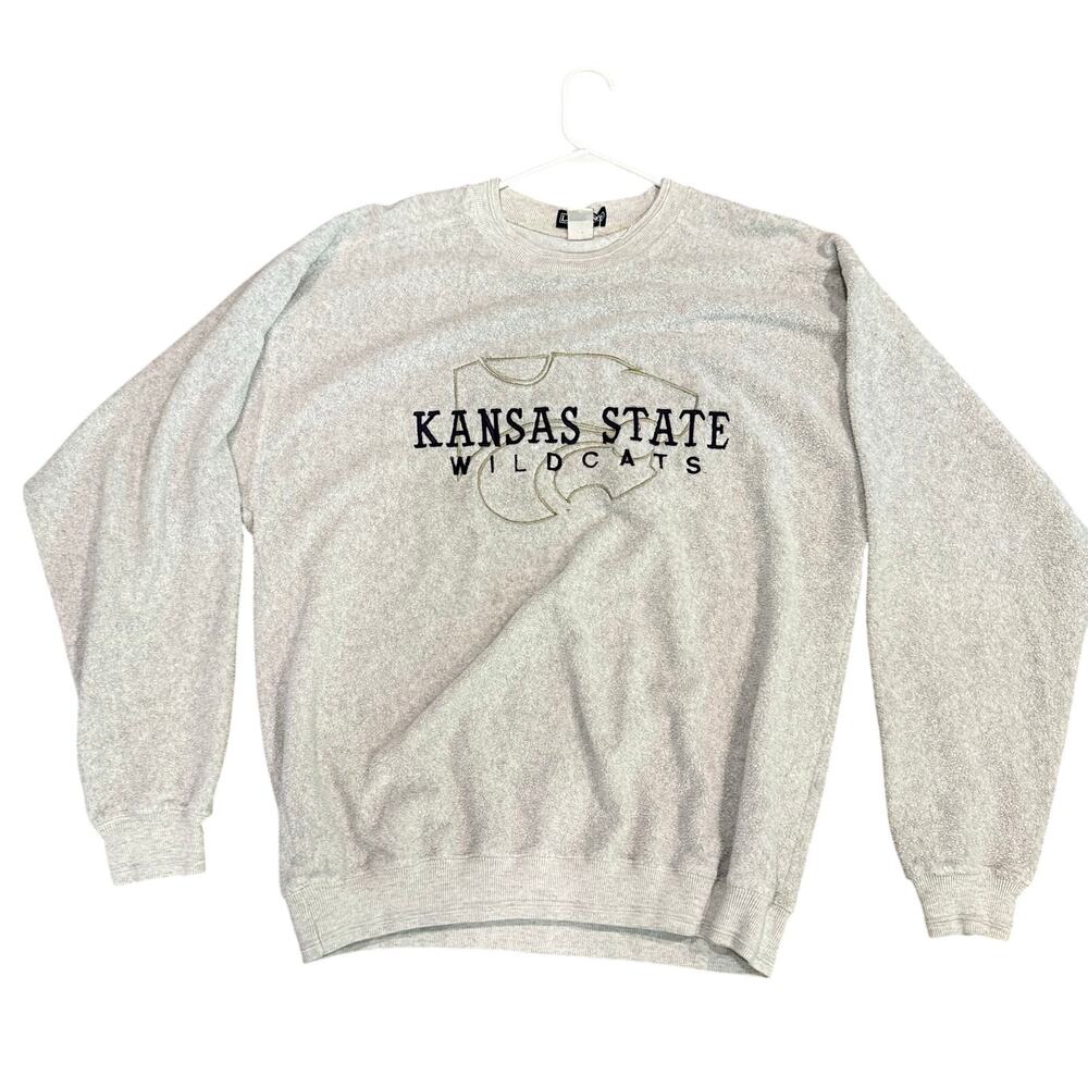 VTG Kansas State Wildcats KSU Crewneck LA Loving Pullover Sweatshirt Terry XL ?